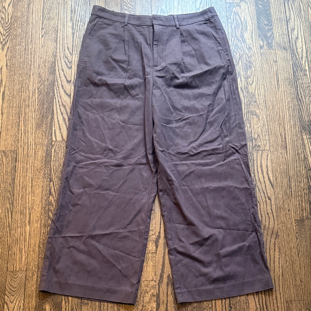 NWT Madewell Brown Souchy Straight Trousers